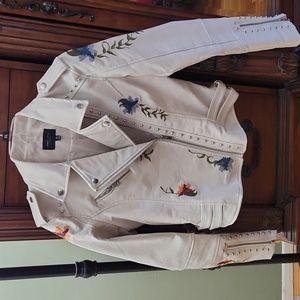 Embroidered and studded  Romeo and Juliet couture faux leather